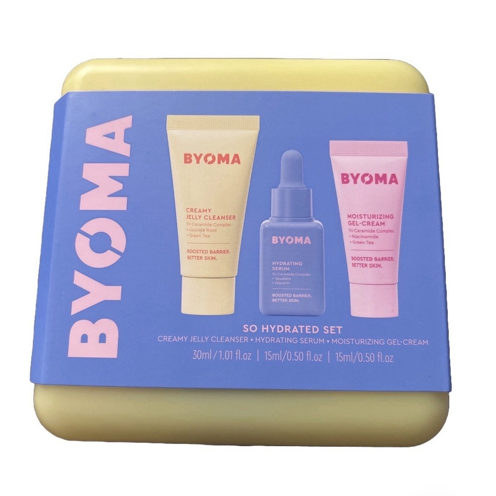 Byoma So Bright Set- Jelly Cleanser Brightening Serum Moisturizing Cream- New!